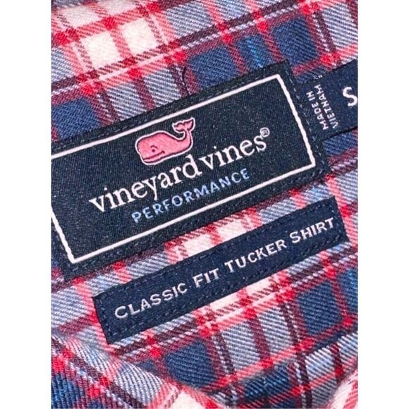 GREAT CONDITION Vineyard Vines Men Plaid Performance Flannel Classic Fit Tucker - Picture 5 of 7